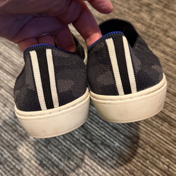 Rothy’s The Original Slip on Sneakers Black Camo Size 10 - Picture 4 of 7